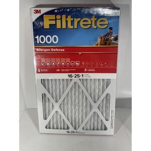 3‎ Pack 3M Filtrete 1000 Allergen Defense 16x25x1 Air Filter NEW
